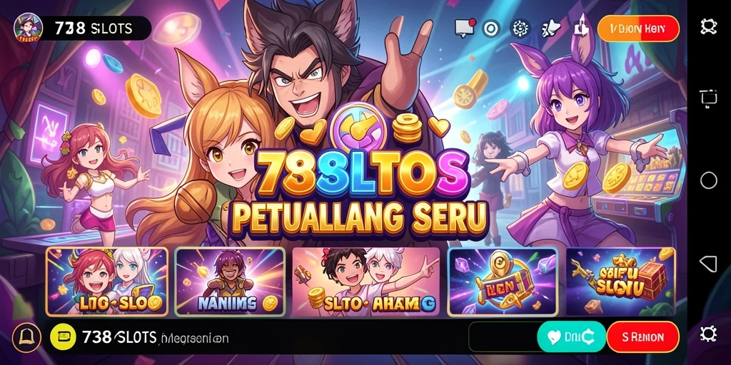 Gameplay menarik dari 738SLOTS dengan nuansa anime.