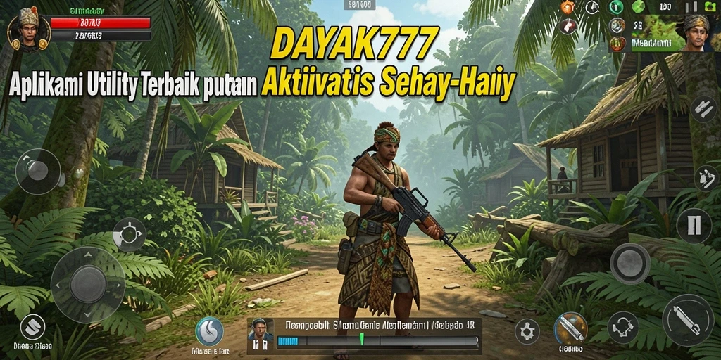 Tampilan antarmuka aplikasi DAYAK777 yang intuitif dan mudah digunakan.