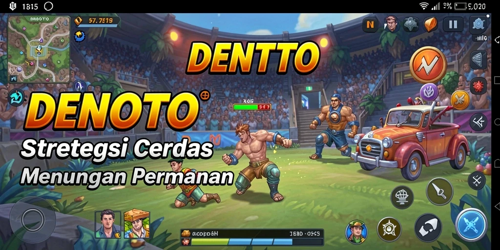 Gameplay DENTOTO yang penuh strategi dan tantangan.