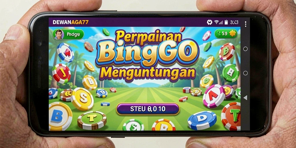 Tampilan menarik dari gameplay Bingo di DEWANAGA77.