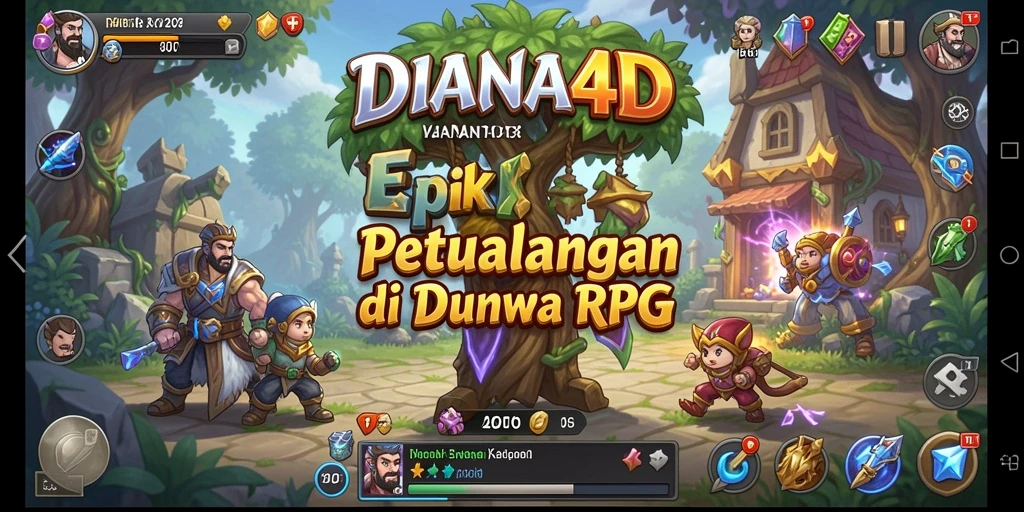 Gameplay RPG yang menakjubkan dalam DIANA4D.