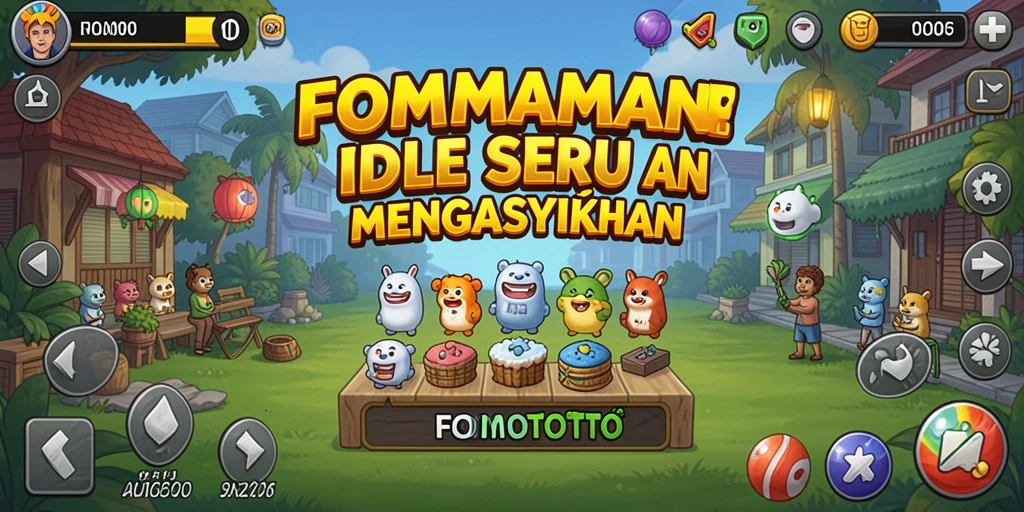 Tampilan gameplay <strong>FOMOTOTO</strong> yang menarik dan penuh warna.