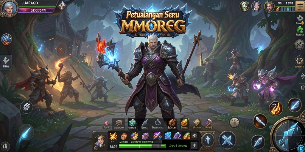 Tampilan gameplay JUARAGO yang memukau di dunia MMORPG.