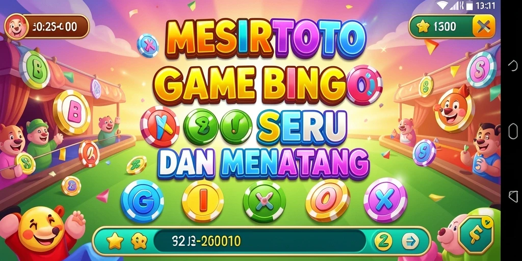 Tampilan screenshot MESIRTOTO yang menampilkan gameplay Bingo yang seru.