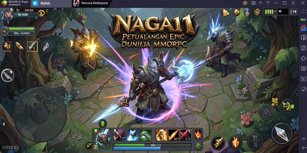 Screenshot gameplay NAGA11 dengan petualangan seru dan grafis yang menawan.