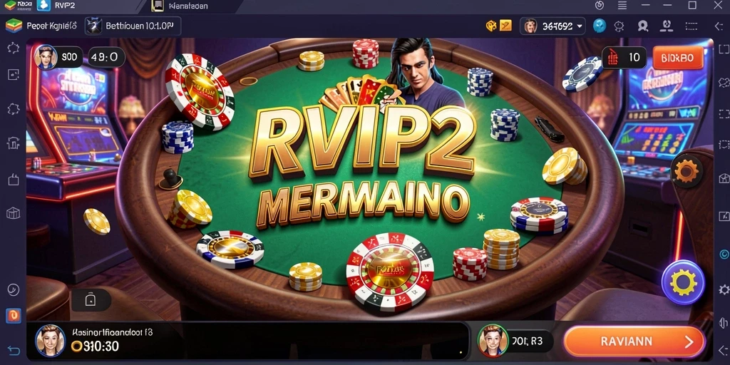 Tampilan grafis yang menarik dari gameplay Kasino RVIP2.