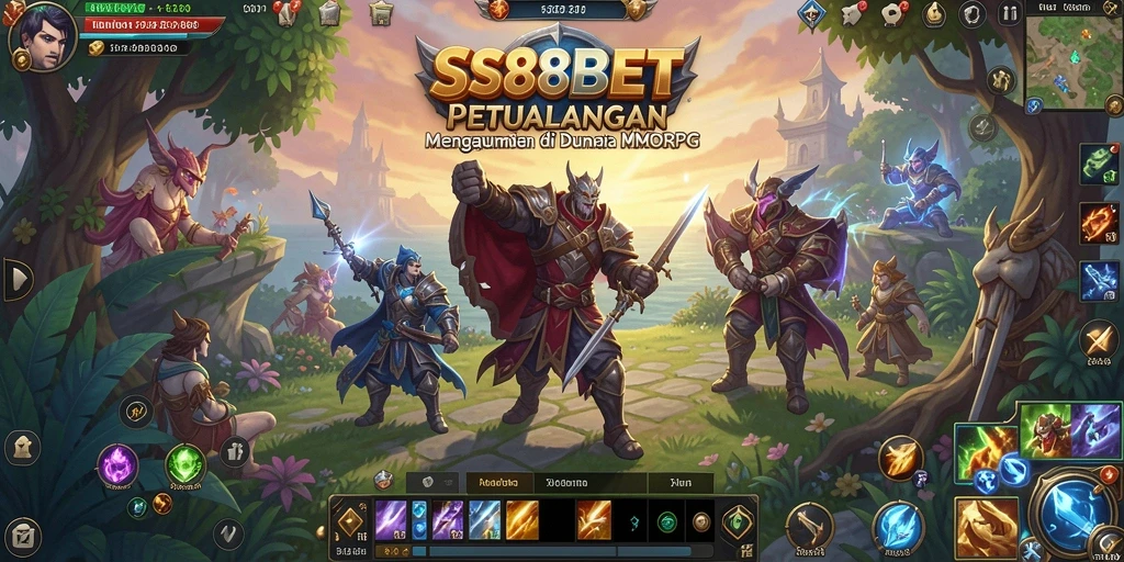 Tampilan gameplay SS88BET yang menakjubkan dalam dunia MMORPG.