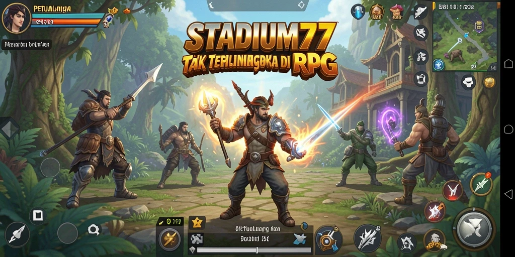 Tangkapan layar STADIUM77 menampilkan aksi pertempuran seru dan menakjubkan.